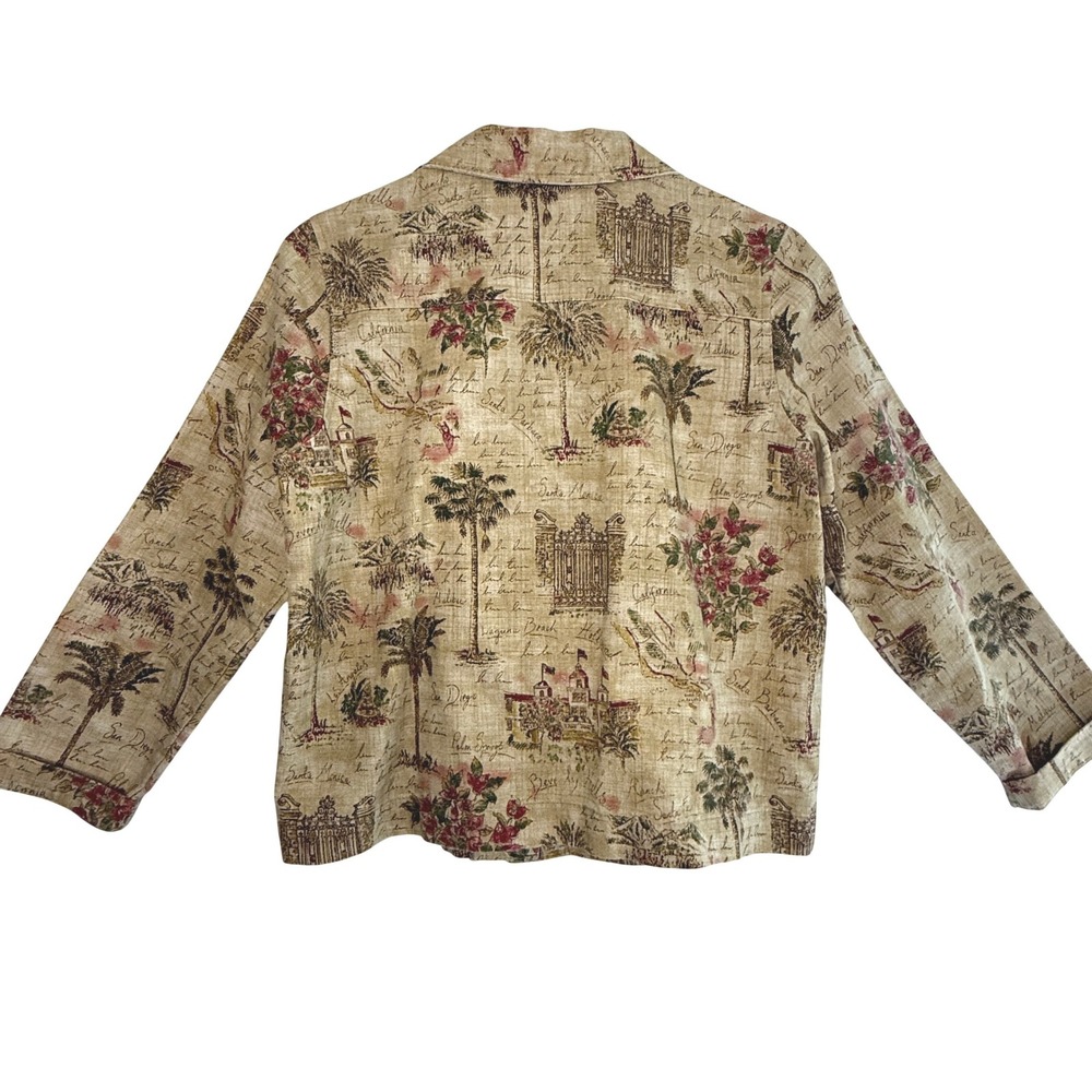 Draper's & Damon's Vintage Jacket PS California Scenic Print Cotton made in USA - Picture 2 of 15